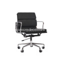 Cadair Rheoli Lledr pad meddal Eames Modern